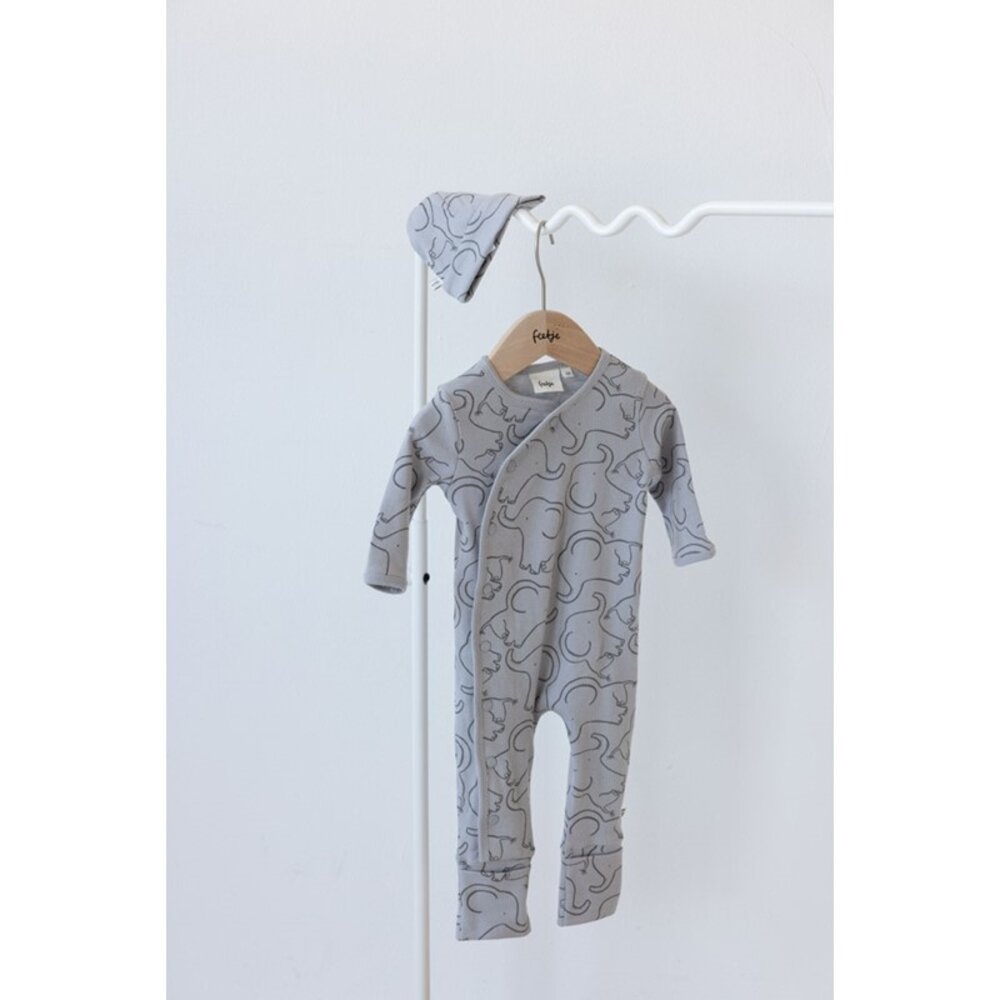 Feetje Babykleding Geschenkset Onesie met Muts Grijs Feetje Babykleding Geschenkset Onesie met Muts Grijs