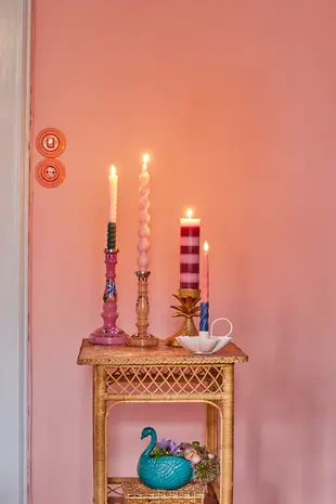 Rice Led kaarsen set van 2 Zacht Roze Rice Led kaarsen set van 2 Zacht Roze