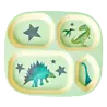 Rice Melamine Kinderbord met 4 compartimenten Dino Zacht Groen Rice Melamine Kinderbord met 4 compartimenten Dino Zacht Groen
