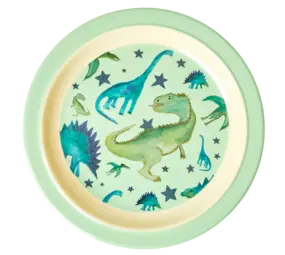 Rice Melamine Kinderbordje Dino Rice Melamine Kinderbordje Dino