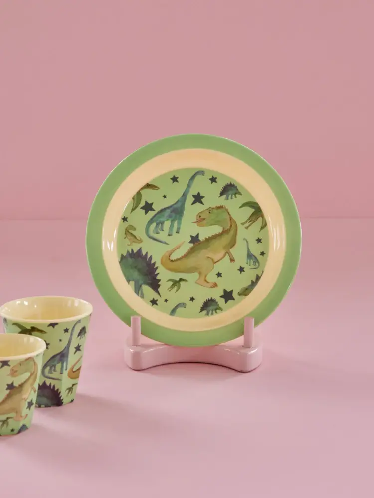 Rice Melamine Kinderbordje Dino Rice Melamine Kinderbordje Dino