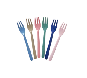Rice Melamine taartvorkjes set van 6 Rice Melamine taartvorkjes set van 6