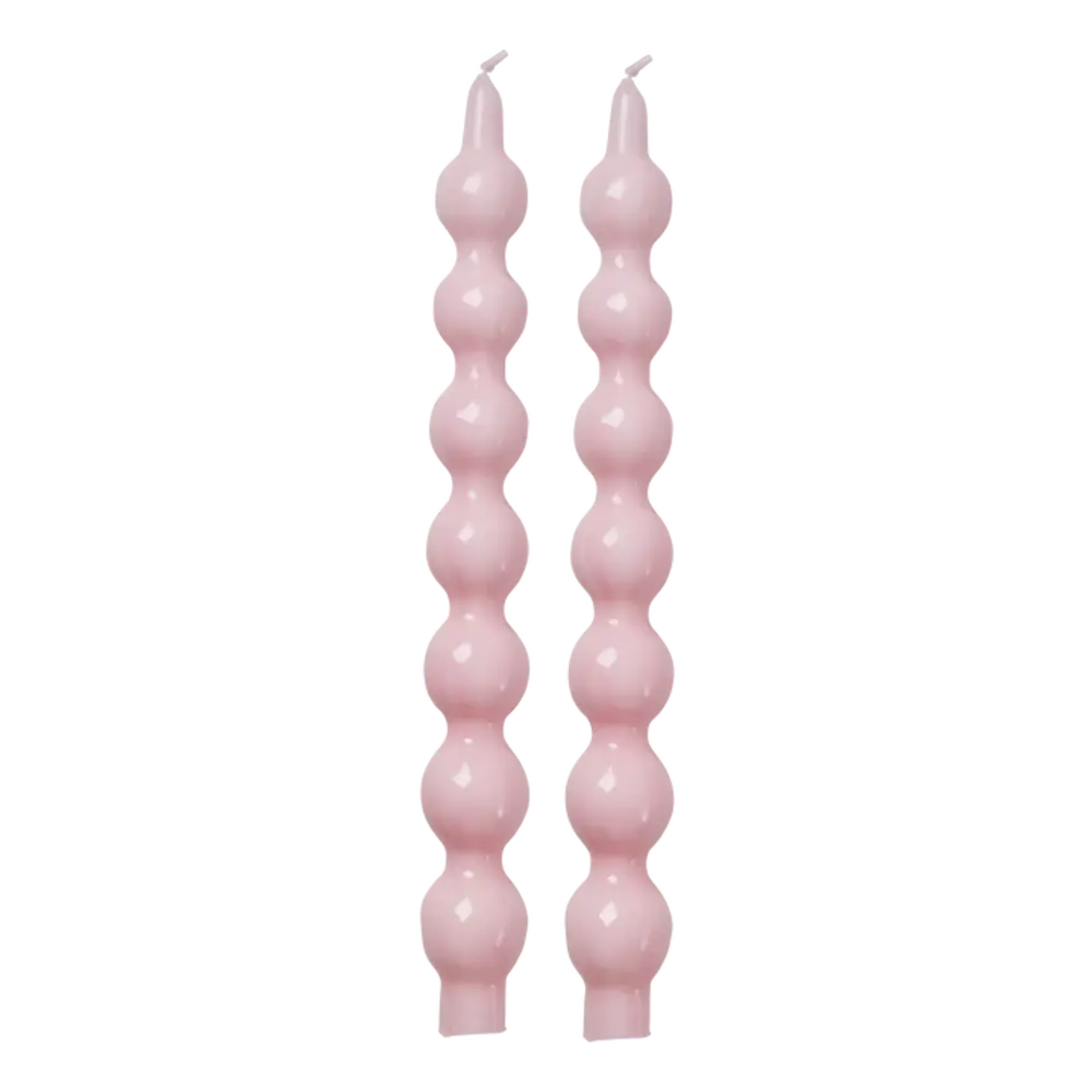 Rice Kaars - Zacht Roze - 2-Pack