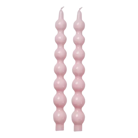 Rice Kaars - Zacht Roze - 2-Pack