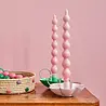 Rice Kaarsen set van 2 Zacht Roze Rice Kaarsen set van 2 Zacht Roze