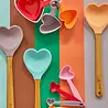 Rice Melamine Maatschepjes - Heart Multicolor - 4-Pack Rice Melamine Maatschepjes - Heart Multicolor - 4-Pack