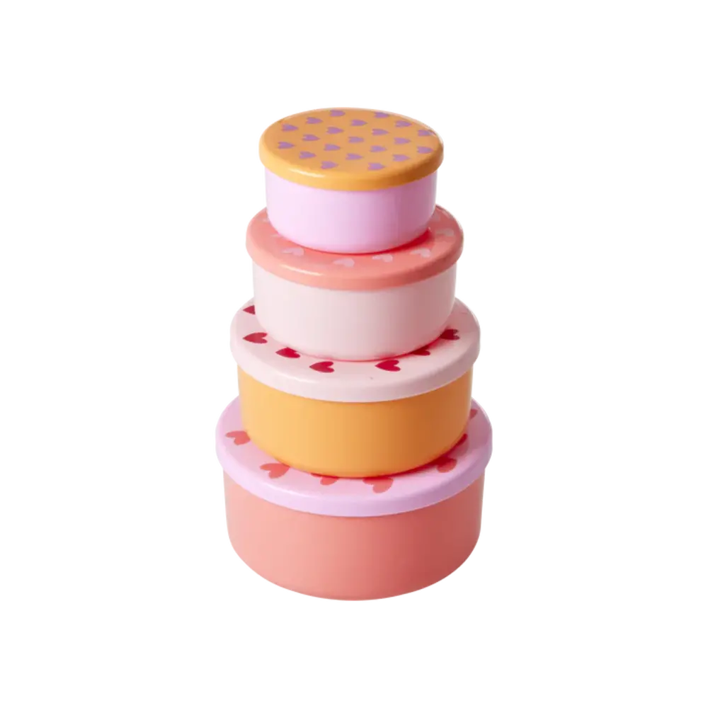 Rice Ronde Bakjes - Heart - 4-Pack Rice Ronde Bakjes - Heart - 4-Pack