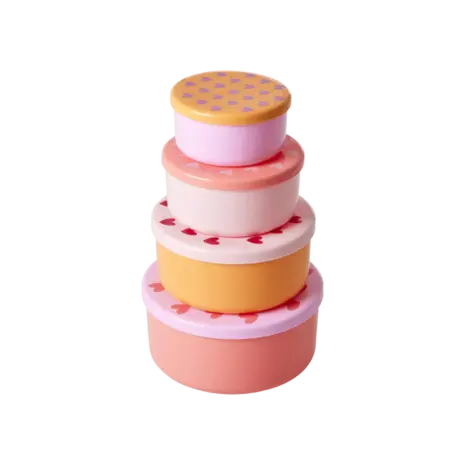 Rice Ronde Bakjes - Heart - 4-Pack Rice Ronde Bakjes - Heart - 4-Pack
