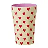 Rice Melamine Beker - Large - Darling Hearts