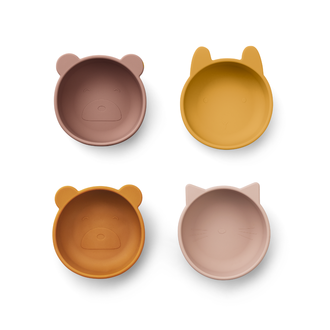 Siliconen Snack Bakjes Iggy Rose Mix afbeelding