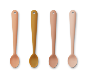 Liewood Siliconen Lepel Siv 4-pack Tuscany Rose Multi Mix Liewood Siliconen Lepel Siv 4-pack Tuscany Rose Multi Mix
