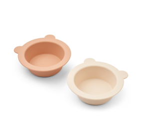 Liewood Siliconen Kom met Zuignap Peony 2-pack Tuscany Rose Apple Blossom Liewood Siliconen Kom met Zuignap Peony 2-pack Tuscany Rose Apple Blossom