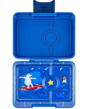 Yumbox Yumbox Snack 3 vakken Surf Blue Polar Bear