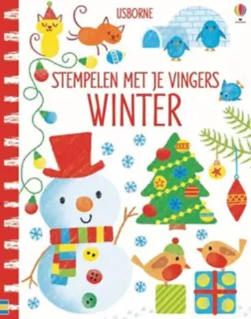 Stempelen met je vingers - Winter Stempelen met je vingers - Winter
