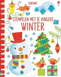 Stempelen met je vingers - Winter afbeelding