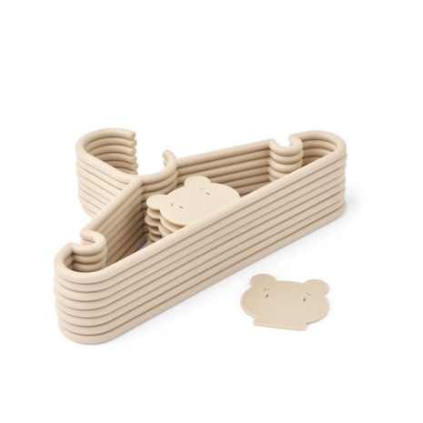 Liewood Kledinghanger Falton Mr Bear 8-Pack Sandy Liewood Kledinghanger Falton Mr Bear 8-Pack Sandy