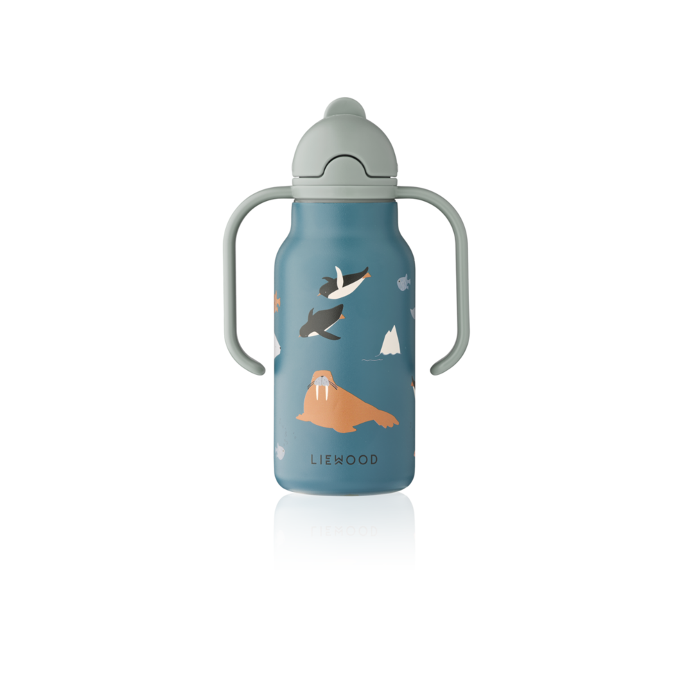 Liewood Drinkfles Kimmie Water Bottle 250 ml Arctic Sea Ocean View Liewood Drinkfles Kimmie Water Bottle 250 ml Arctic Sea Ocean View