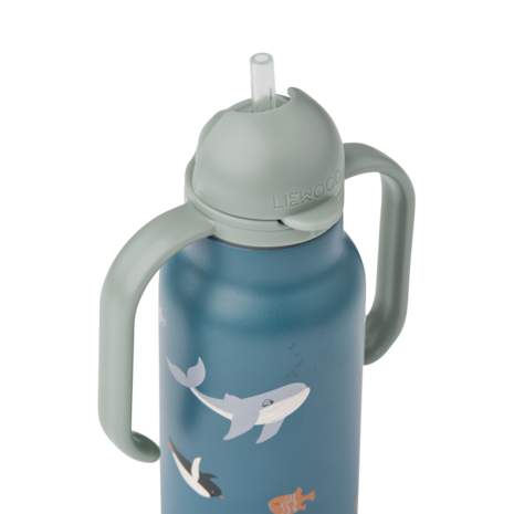 Liewood Drinkfles Kimmie Water Bottle 250 ml Arctic Sea Ocean View Liewood Drinkfles Kimmie Water Bottle 250 ml Arctic Sea Ocean View