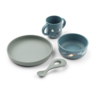 Liewood Vivi Siliconen Servies Set met Print Arctic Sea Ocean view