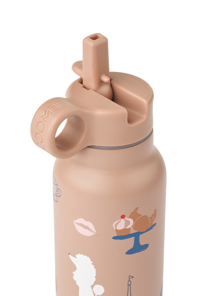 Liewood Drinkfles Falk Water Bottle 350 ml Paris Pale Tuscany Liewood Drinkfles Falk Water Bottle 350 ml Paris Pale Tuscany