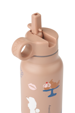 Liewood Drinkfles Falk Water Bottle 350 ml Paris Pale Tuscany Liewood Drinkfles Falk Water Bottle 350 ml Paris Pale Tuscany