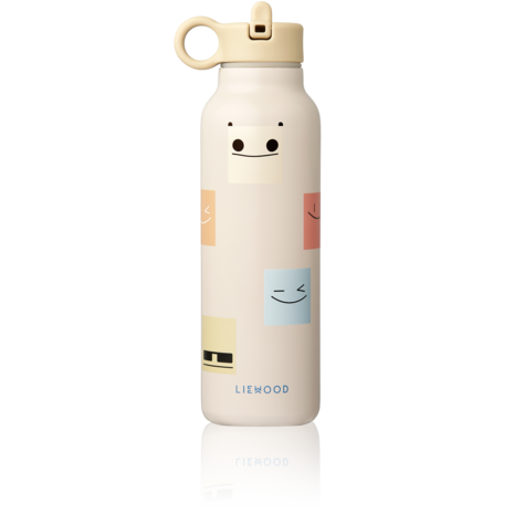 Liewood Drinkfles Falk Water Bottle 500 ml Smiley Sandy Liewood Drinkfles Falk Water Bottle 500 ml Smiley Sandy