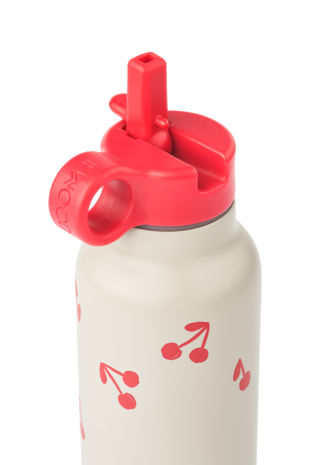 Liewood Drinkfles Falk Water Bottle 500 ml Cherries Sandy Liewood Drinkfles Falk Water Bottle 500 ml Cherries Sandy