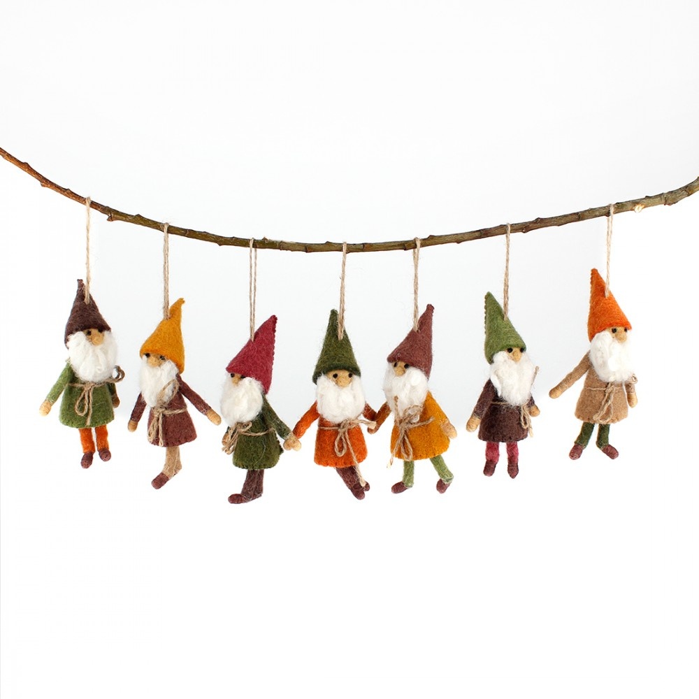 Decoratie Hanger Kabouter Aardetinten afbeelding