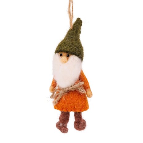 Sjaal met Verhaal Decoratie Hanger Kabouter Aardetinten Sjaal met Verhaal Decoratie Hanger Kabouter Aardetinten