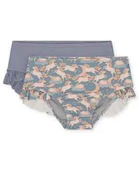 Konges Slojd Bikini Broekje Manuca Unicorn Blue 2-pack