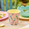 Rice Melamine Beker Exotic Bird Medium Rice Melamine Beker Exotic Bird Medium