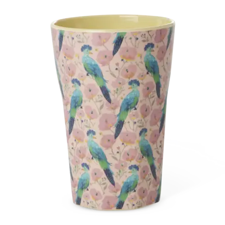 Rice Melamine Beker Exotic Bird Rice Melamine Beker Exotic Bird