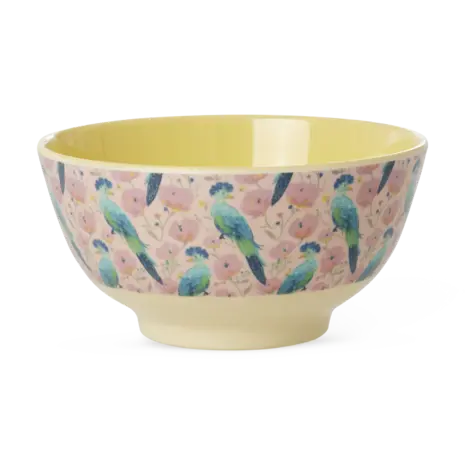 Rice Melamine Kom Exotic Bird Medium Rice Melamine Kom Exotic Bird Medium