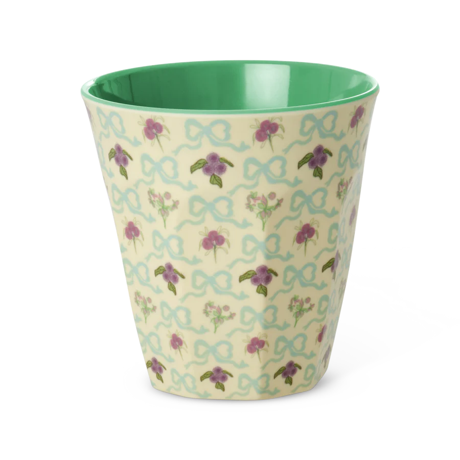 Melamine Beker Bow and Bouquet Medium afbeelding