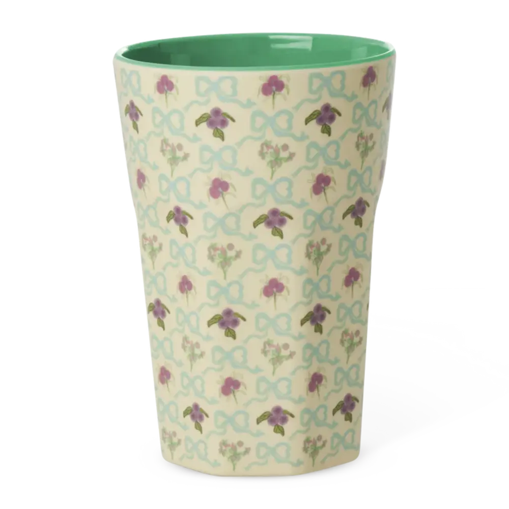 Rice Melamine Beker Bow and Bouquet