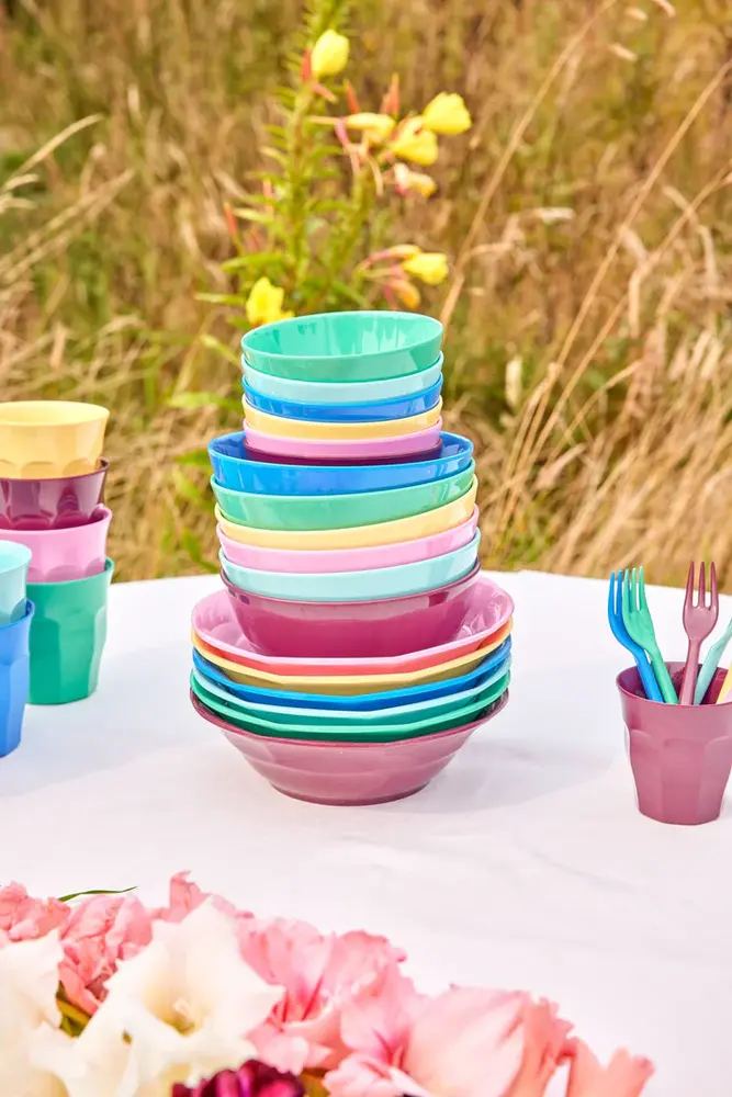 Rice Melamine Kom Show Your True Colors Medium 6-pack Rice Melamine Kom Show Your True Colors Medium 6-pack