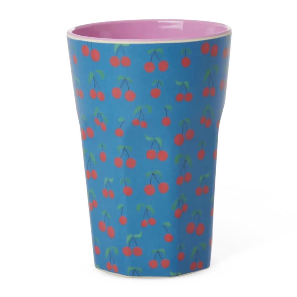 Rice Melamine Beker Cherry Love Tall Rice Melamine Beker Cherry Love Tall