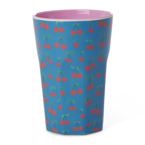 Rice Melamine Beker Cherry Love Tall Rice Melamine Beker Cherry Love Tall