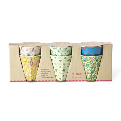 Rice Melamine Beker Show Your True Colors Prints 6-pack Rice Melamine Beker Show Your True Colors Prints 6-pack