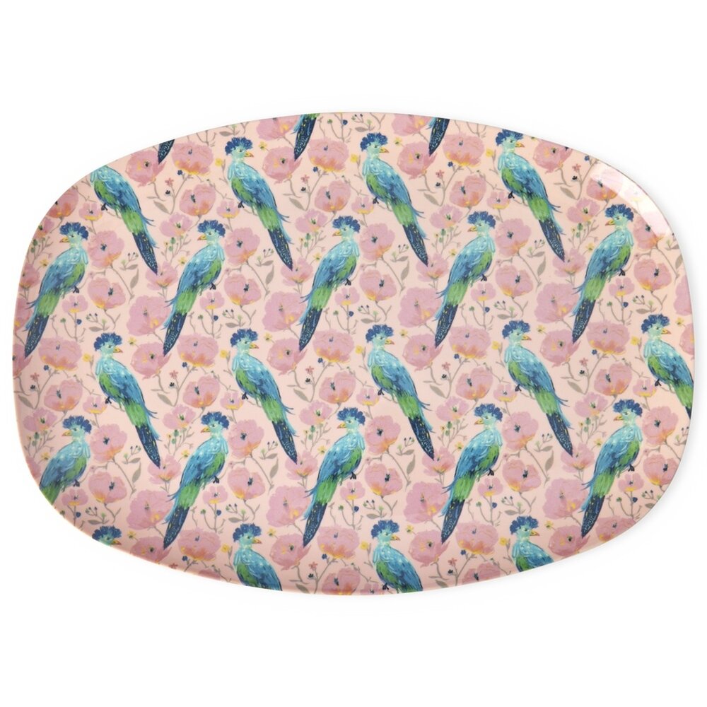 Rice Melamine Bord Exotic Bird Rice Melamine Bord Exotic Bird