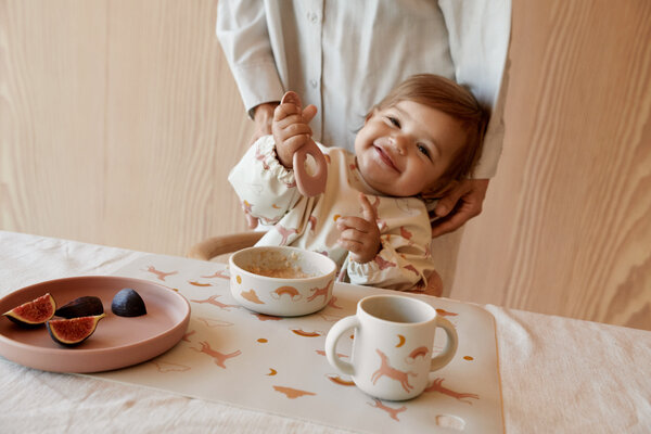 Liewood Vivi Siliconen Servies Set met print Dream Ecru Liewood Vivi Siliconen Servies Set met print Dream Ecru