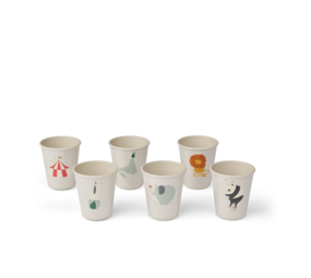 Liewood Drinkbekers Lana Circus Sandy 6-pack Liewood Drinkbekers Lana Circus Sandy 6-pack