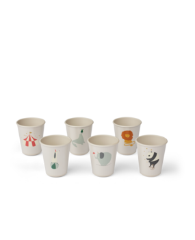 Liewood Drinkbekers Lana Circus Sandy 6-pack Liewood Drinkbekers Lana Circus Sandy 6-pack