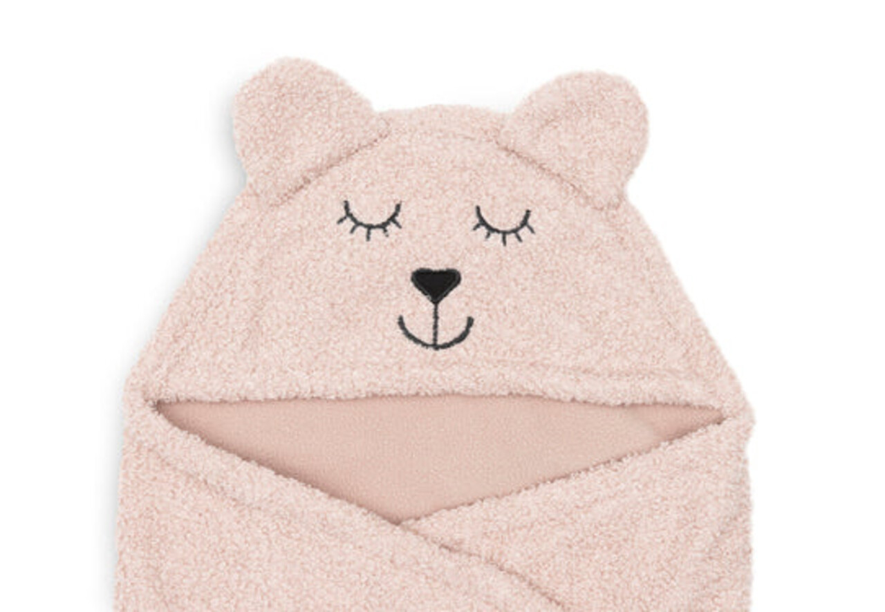 Jollein Wikkeldeken Bear Boucle Wild Rose Jollein Wikkeldeken Bear Boucle Wild Rose