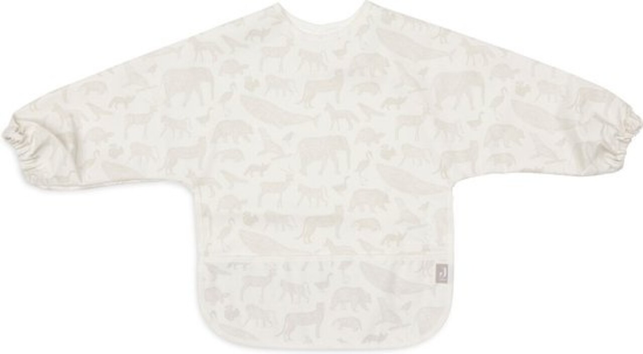 Jollein Slab Waterproof Lange Mouw Animals Nougat Jollein Slab Waterproof Lange Mouw Animals Nougat