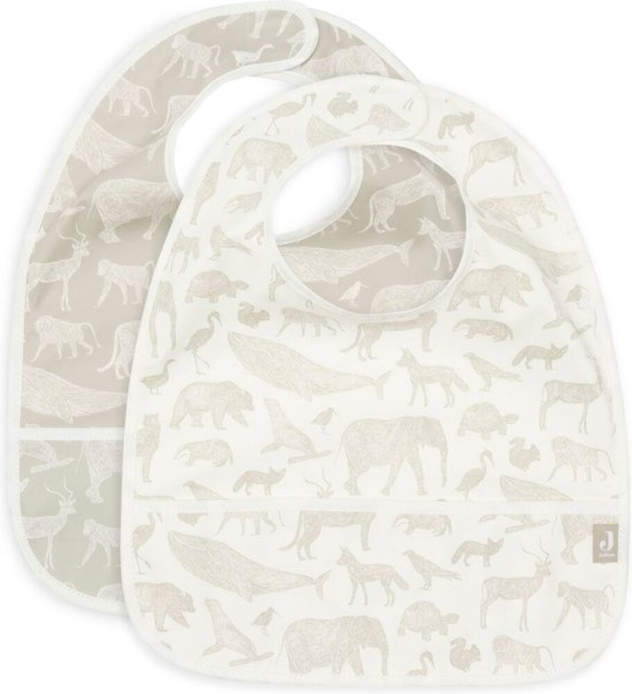 Jollein Slab Waterproof Animals Nougat Jollein Slab Waterproof Animals Nougat