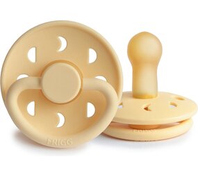 FRIGG Moon Fopspeen Latex | Pale Daffodil 0 - 6 mnd FRIGG Moon Fopspeen Latex | Pale Daffodil 0 - 6 mnd