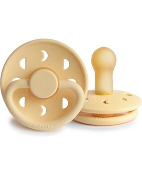 FRIGG Moon Fopspeen Latex | Pale Daffodil 0 - 6 mnd
