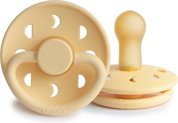 FRIGG Moon Fopspeen Latex | Pale Daffodil 0 - 6 mnd