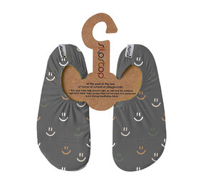 SlipStop Waterschoentjes Smiley Grey SlipStop Waterschoentjes Smiley Grey